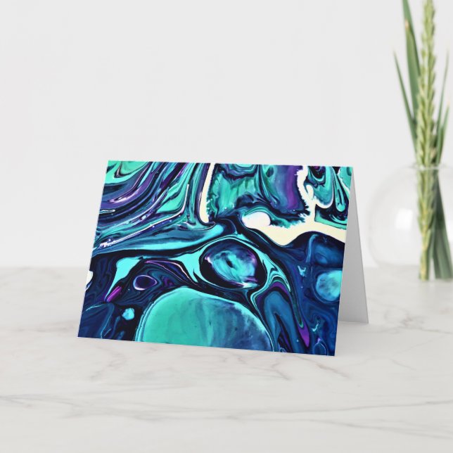 Abstrakt Färg Studie 283, kort (Framsida)