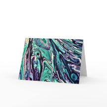 Abstrakt Färg Studie 286, kort