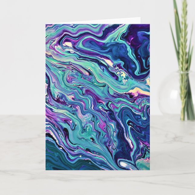 Abstrakt Färg Studie 288, kort (Framsida)