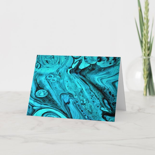 Abstrakt Färg Studie 28, kort (Framsida)