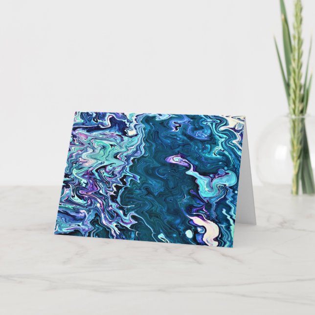 Abstrakt Färg Studie 293, kort (Framsida)