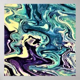 Abstrakt Färg Studie 298. Poster