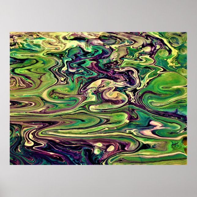 Abstrakt Färg Studie 299. Poster (Framsidan)