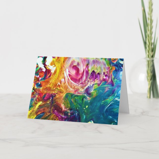 Abstrakt Färg Studie 2, kort (Framsida)