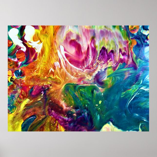 Abstrakt Färg Studie 2. Poster (Framsidan)