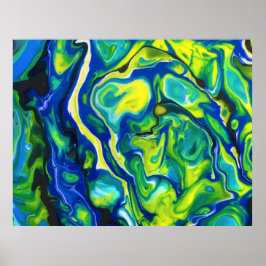 Abstrakt Färg Studie 317. Poster