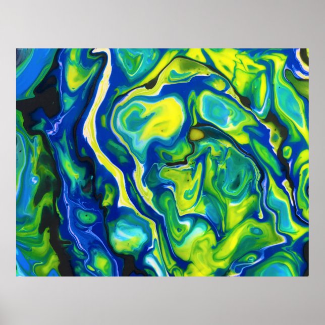 Abstrakt Färg Studie 317. Poster (Framsidan)