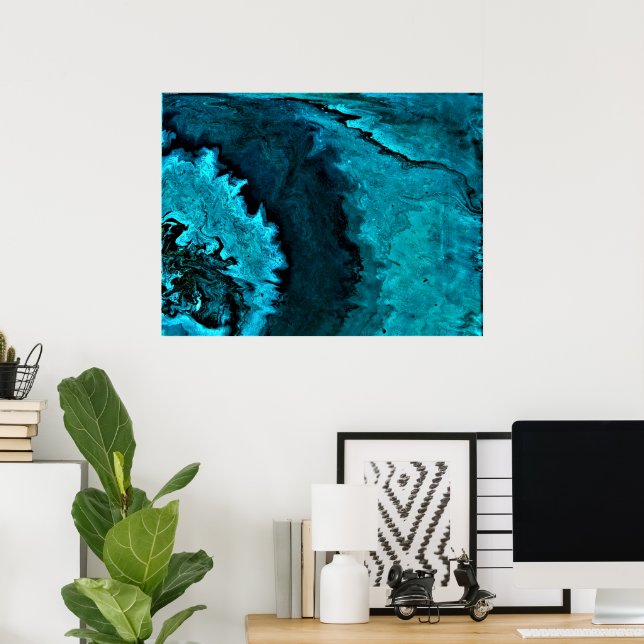 Abstrakt Färg Studie 31. Poster (Hemmakontoret)