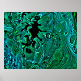 Abstrakt Färg Studie 321. Poster