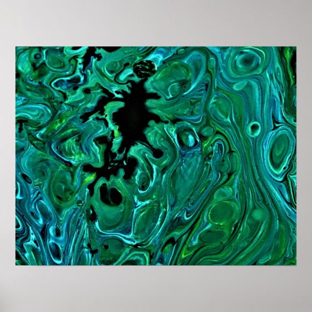 Abstrakt Färg Studie 321. Poster (Framsidan)