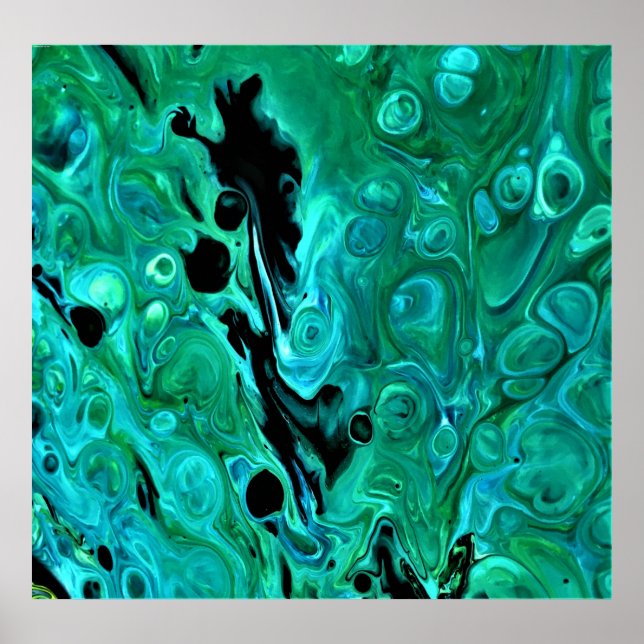 Abstrakt Färg Studie 322. Poster (Framsidan)