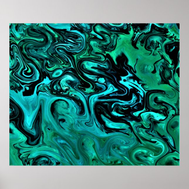 Abstrakt Färg Studie 328. Poster (Framsidan)