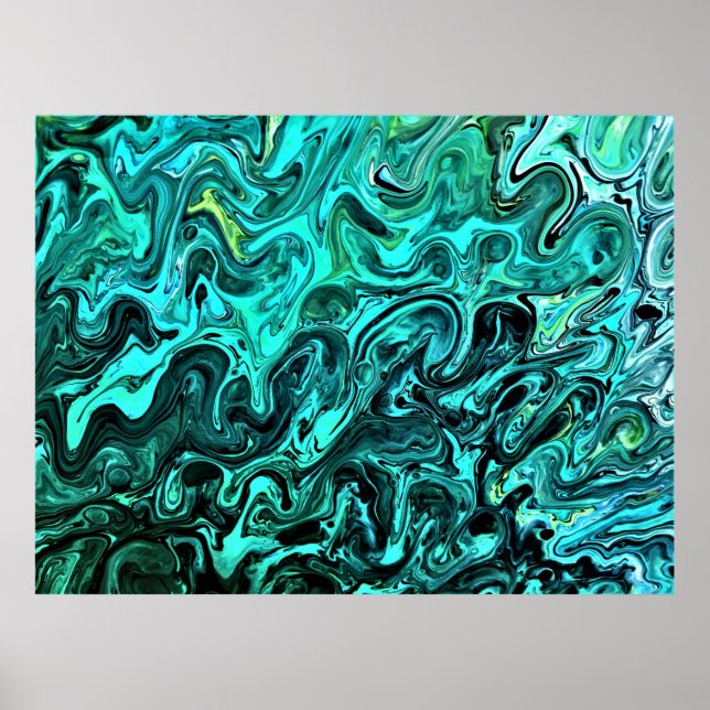 Abstrakt Färg Studie 329. Poster (Framsidan)