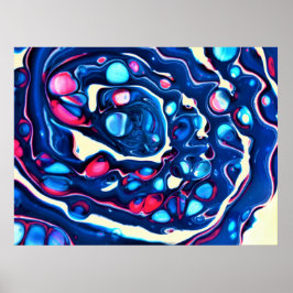 Abstrakt Färg Studie 331. Poster