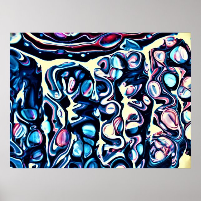 Abstrakt Färg Studie 334. Poster (Framsidan)