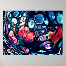 Abstrakt Färg Studie 335. Poster