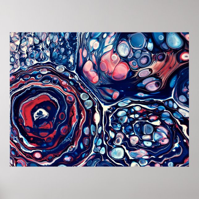 Abstrakt Färg Studie 336. Poster (Framsidan)