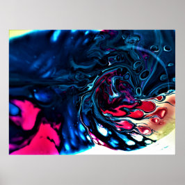 Abstrakt Färg Studie 337. Poster