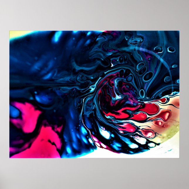 Abstrakt Färg Studie 337. Poster (Framsidan)