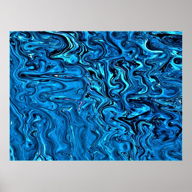 Abstrakt Färg Studie 338. Poster (Framsidan)