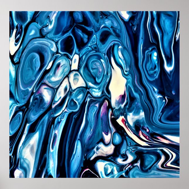 Abstrakt Färg Studie 342. Poster (Framsidan)