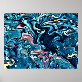 Abstrakt Färg Studie 347. Poster