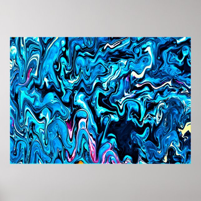 Abstrakt Färg Studie 348. Poster (Framsidan)