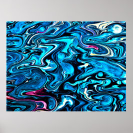 Abstrakt Färg Studie 349. Poster