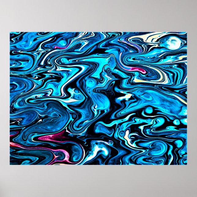 Abstrakt Färg Studie 349. Poster (Framsidan)