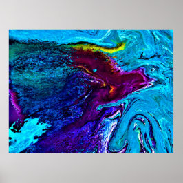 Abstrakt Färg Studie 34. Poster