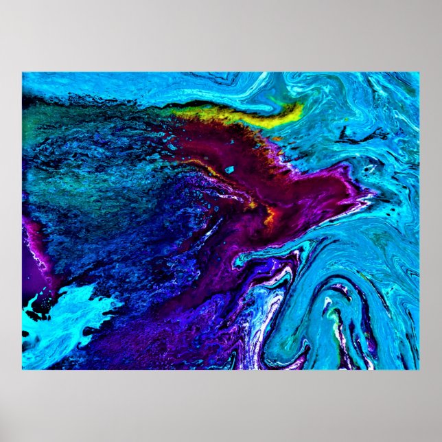 Abstrakt Färg Studie 34. Poster (Framsidan)