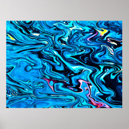 Abstrakt Färg Studie 353. Poster