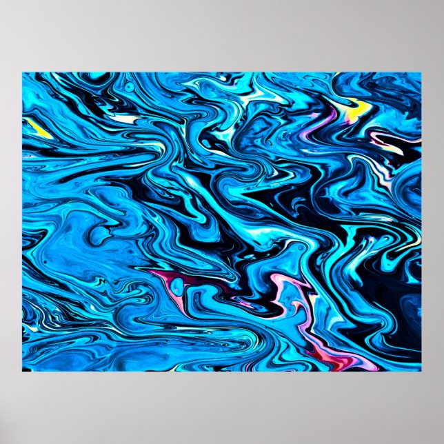 Abstrakt Färg Studie 353. Poster (Framsidan)