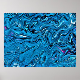 Abstrakt Färg Studie 355. Poster