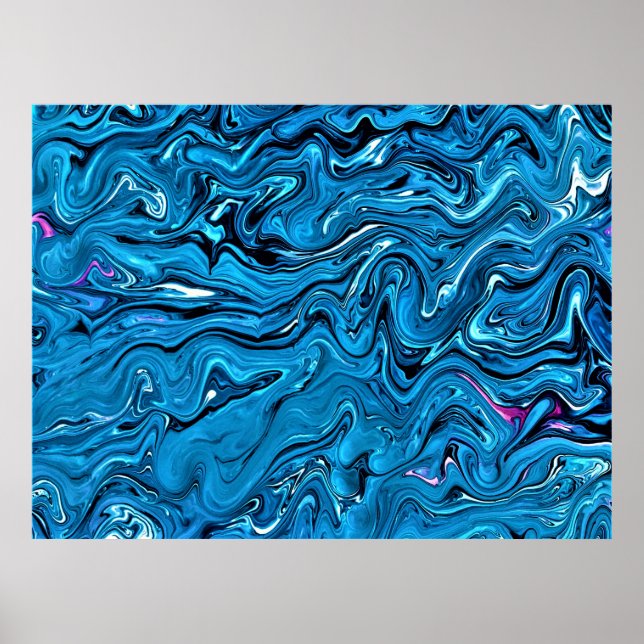 Abstrakt Färg Studie 355. Poster (Framsidan)