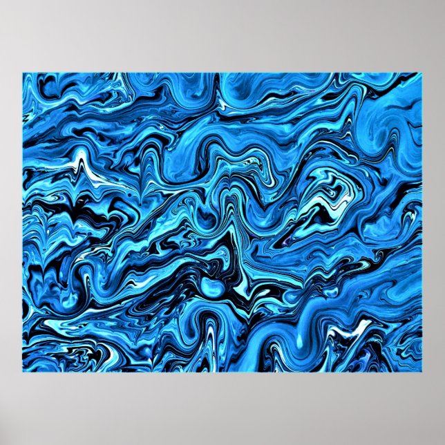 Abstrakt Färg Studie 356. Poster (Framsidan)