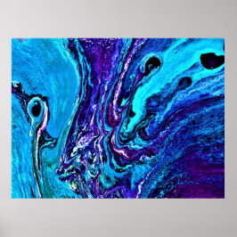 Abstrakt Färg Studie 35. Poster