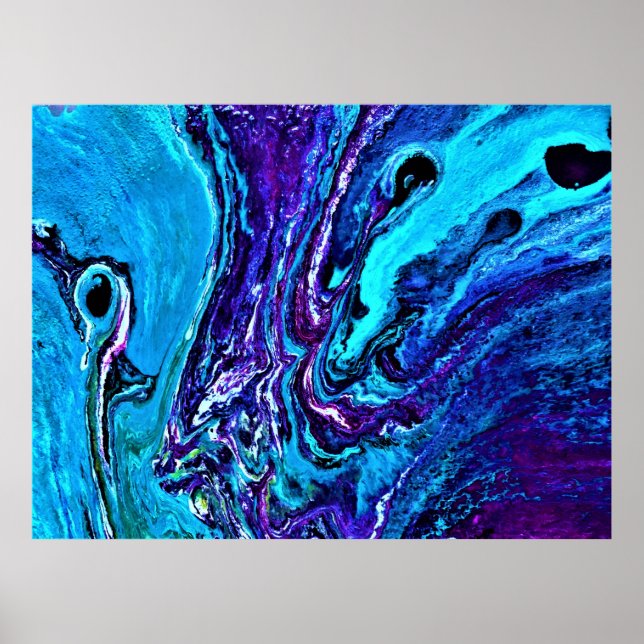 Abstrakt Färg Studie 35. Poster (Framsidan)