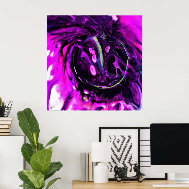 Abstrakt Färg Studie 384. Poster (Hemmakontoret)