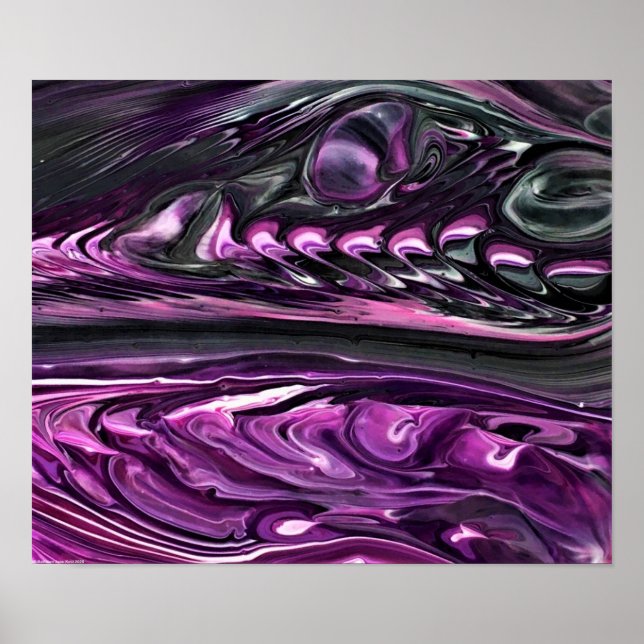 Abstrakt Färg Studie 390. Poster (Framsidan)