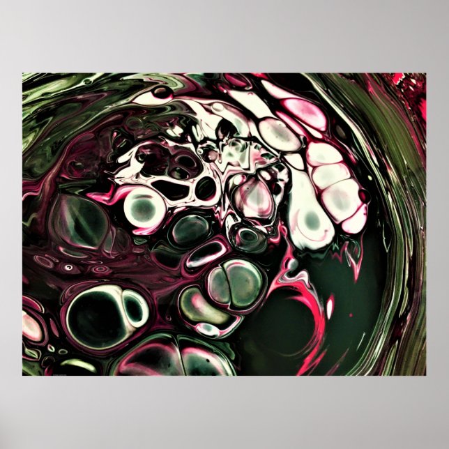 Abstrakt Färg Studie 428. Poster (Framsidan)