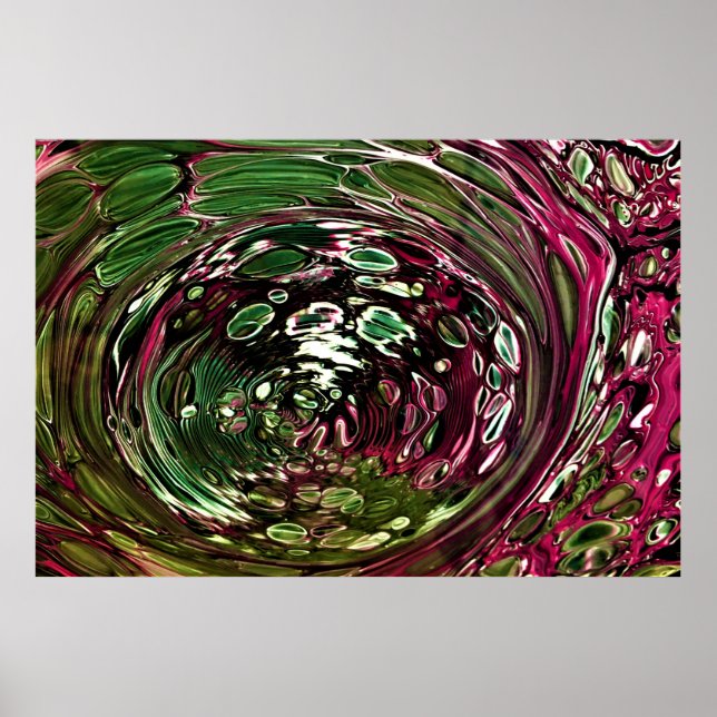 Abstrakt Färg Studie 433. Poster (Framsidan)