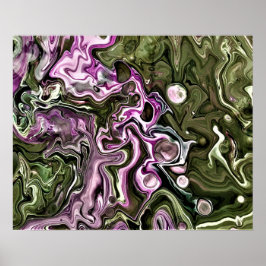 Abstrakt Färg Studie 444. Poster