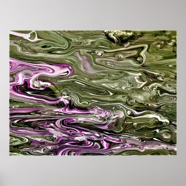 Abstrakt Färg Studie 448. Poster (Framsidan)