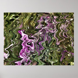 Abstrakt Färg Studie 449. Poster