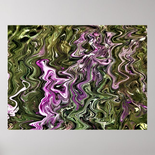 Abstrakt Färg Studie 449. Poster (Framsidan)