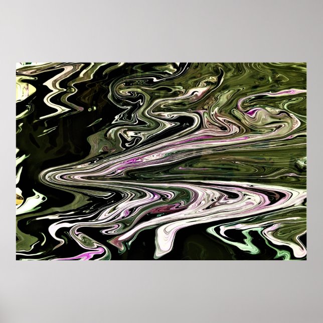 Abstrakt Färg Studie 455. Poster (Framsidan)