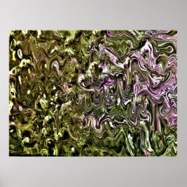 Abstrakt Färg Studie 462. Poster