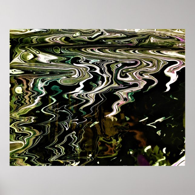 Abstrakt Färg Studie 464. Poster (Framsidan)