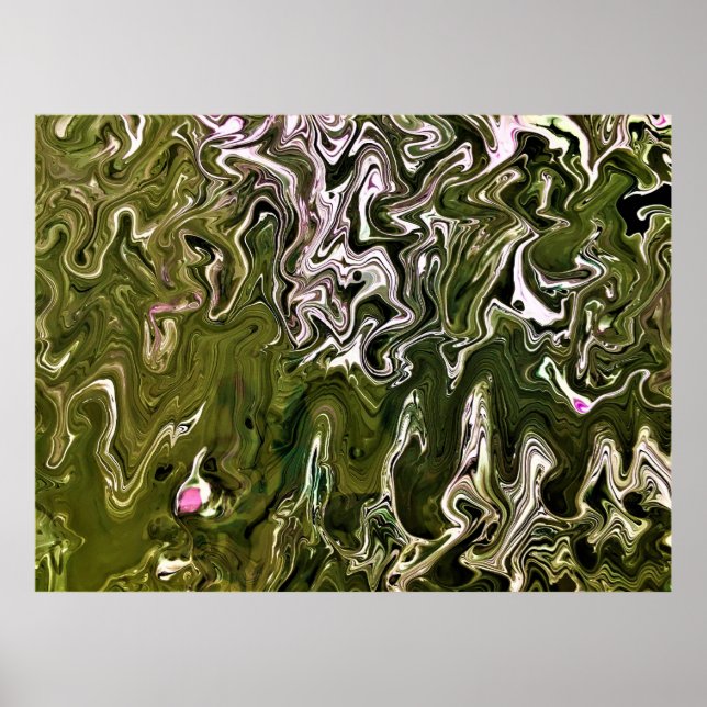 Abstrakt Färg Studie 483. Poster (Framsidan)